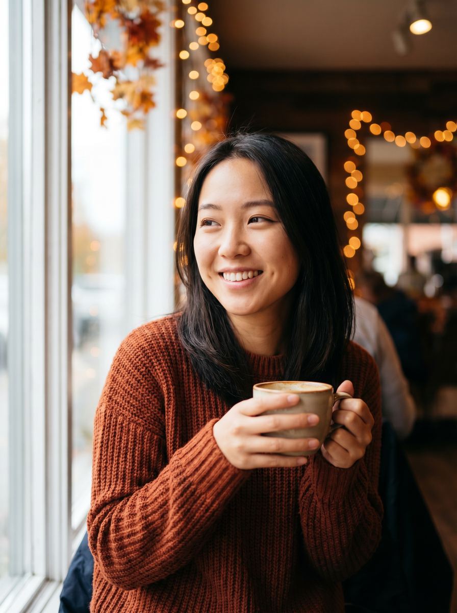 蘑菇视频-秋日咖啡馆日常视频 · 蘑菇视频生活视频分享